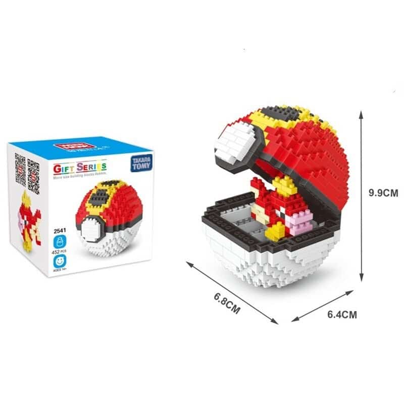 Pokemon Bouwstenen Pokeball Magikarp Blocs de Construction Pokémon Pokéball Magicarpe