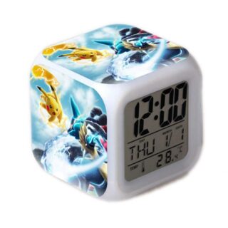 Réveil Pokémon Lucario contre Pikachu