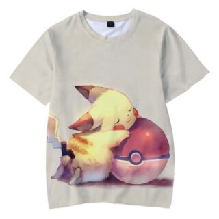 T-Shirt Pokémon Pikachu Avec Une Pokéball
