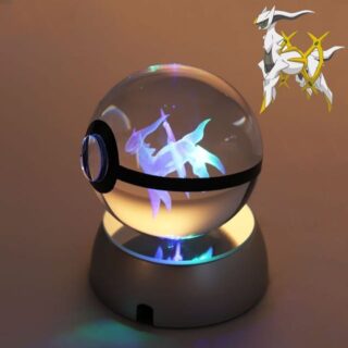 Pokéball Lumineuse en Cristal Pokémon Arceus